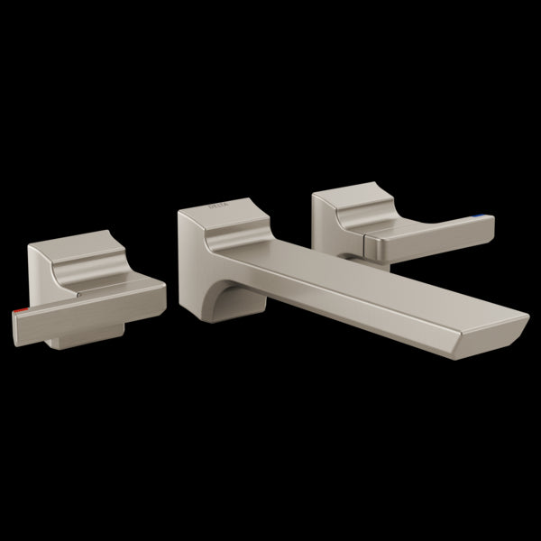 Delta T3599LF-PR-WL Two Handle Wall Mount Bathroom Faucet Trim