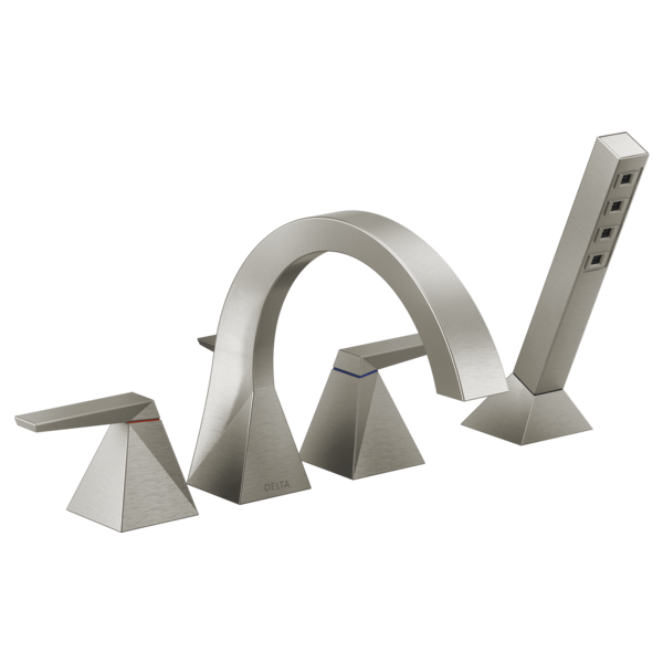 Delta T4746 Two-Handle Roman Tub Trim with Hand Shower