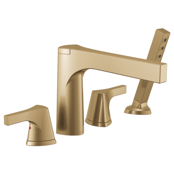 Delta T4774 4-hole Roman Tub with Hand Shower Trim