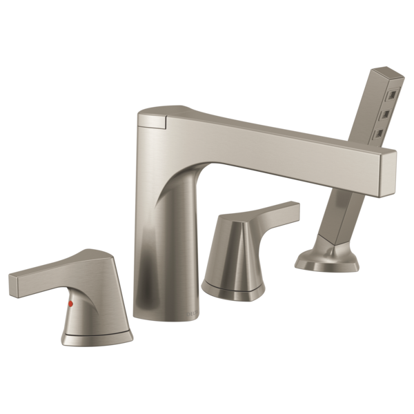 Delta T4774 4-hole Roman Tub with Hand Shower Trim