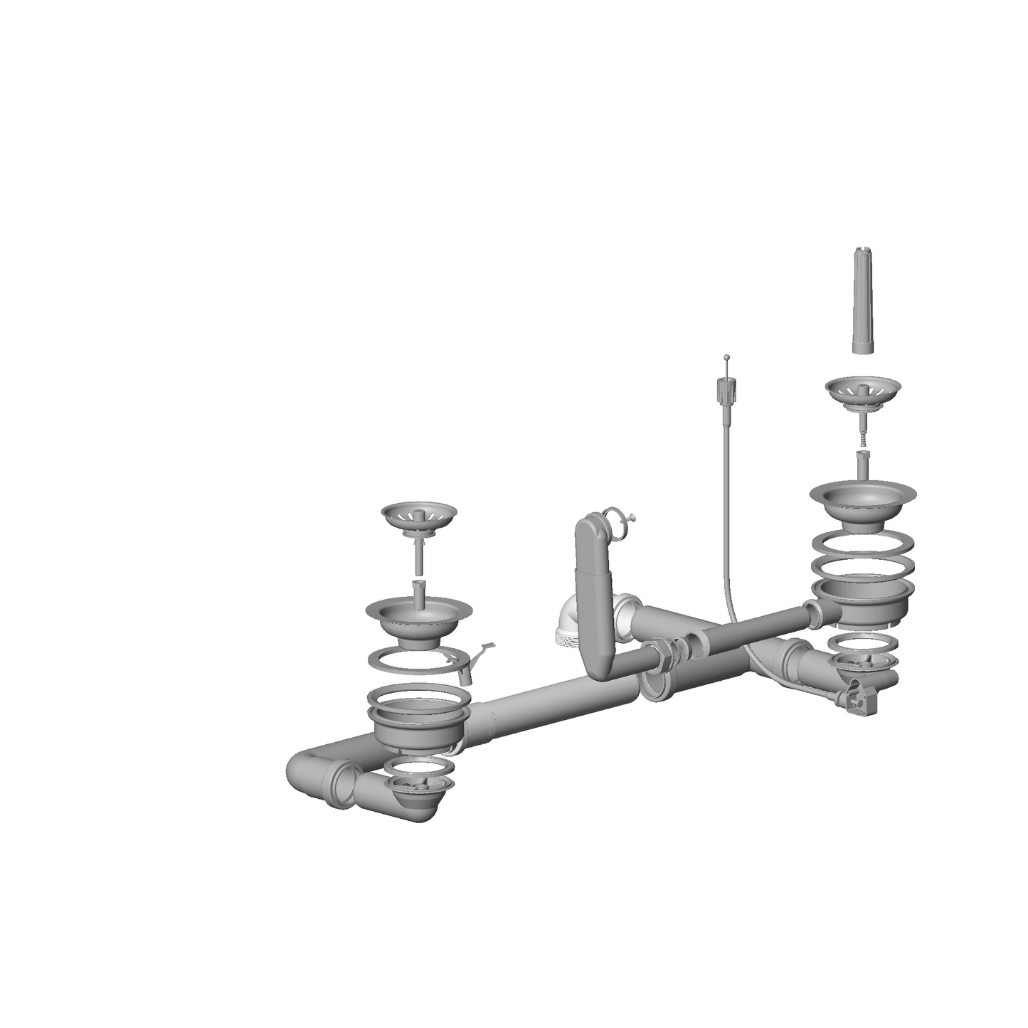Dornbracht 04110100800-86 Drain - Brushed Stainless Steel