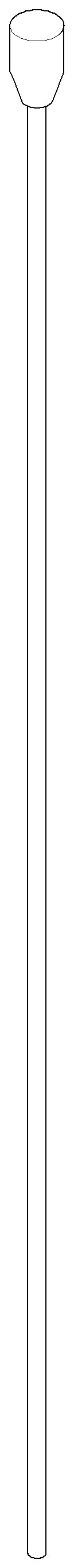 Dornbracht 04202403180-99 Pull Rod For Drain Set With Knob 7 X 410 X 32 Mm - Brushed Dark Platinum