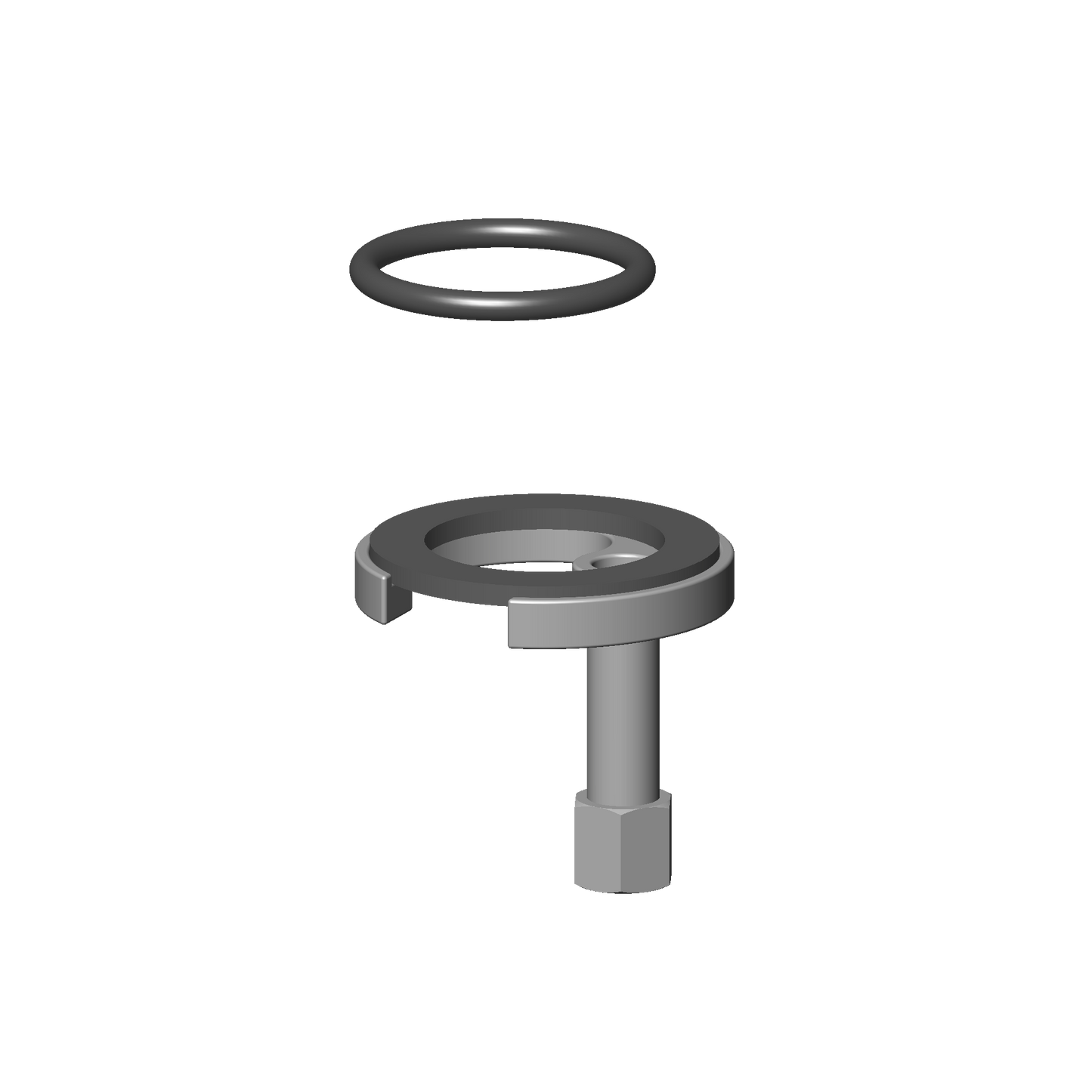Dornbracht 0430110386490 Mounting Bracket With O-Ring Ø34 X 4 Mm Ø 52 X 1,5 Mm