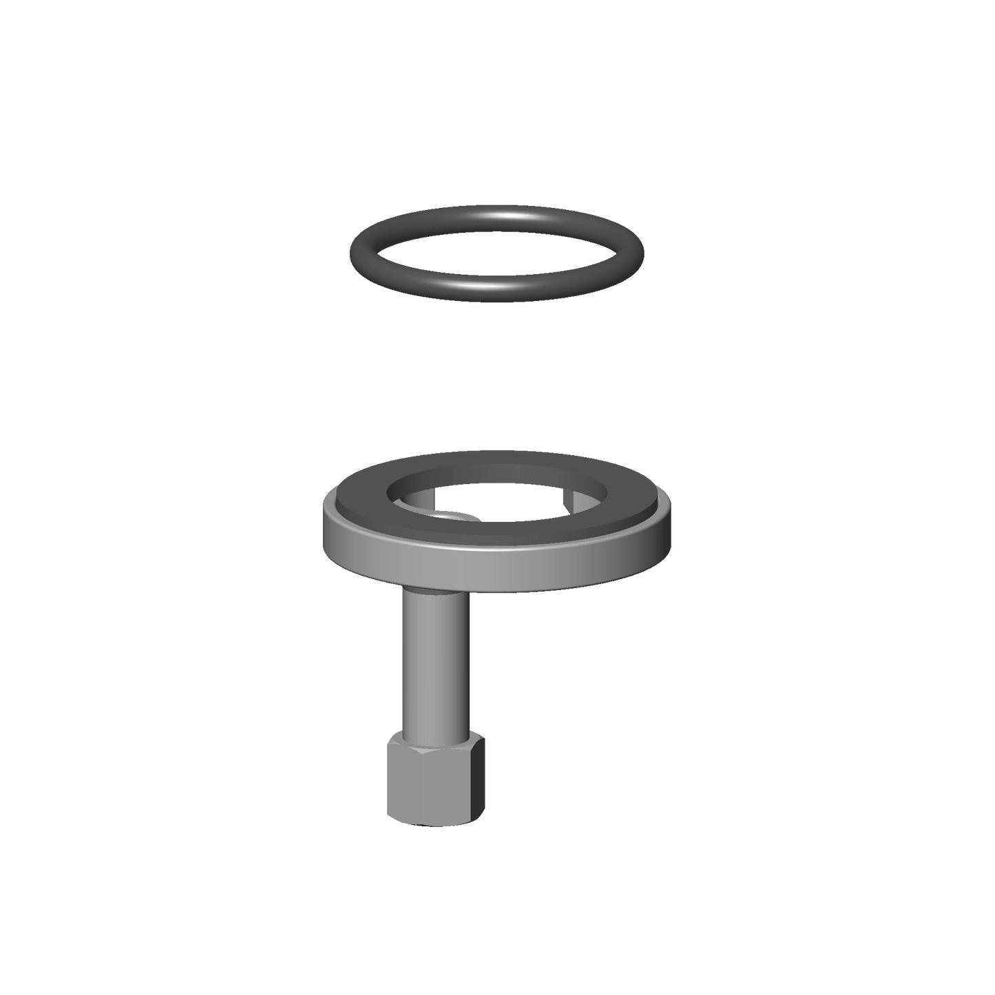 Dornbracht 0430110387590 Mounting Bracket With O-Ring Ø36 X 4 Mm Ø 52 X 1,5 Mm