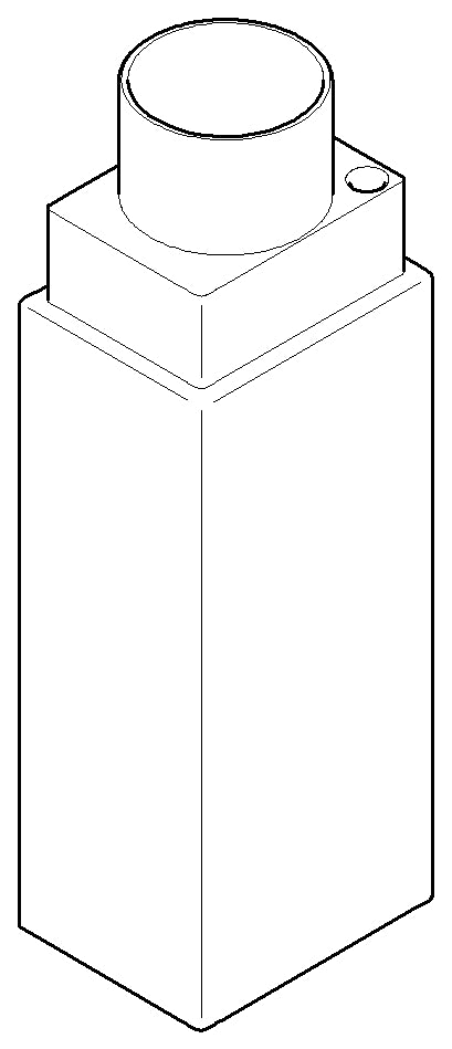 Dornbracht 081010515-06 Mount For Soap Dispenser Pump Mount 30 X 117 X 38 Mm - Brushed Platinum