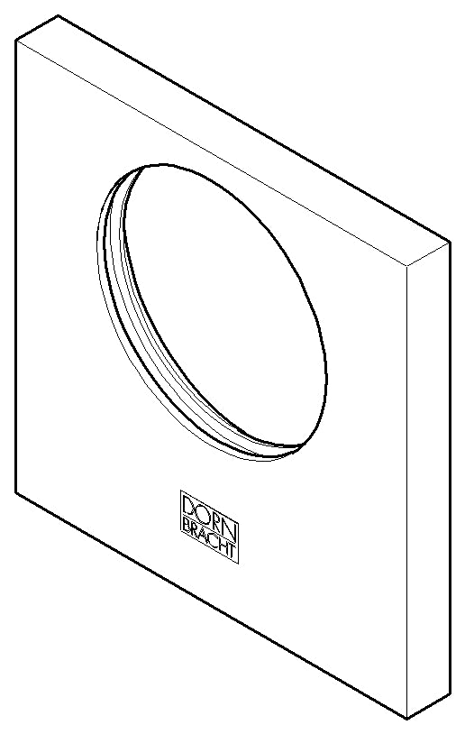 Dornbracht 092773018-47 Escutcheon 78 X 78 X 8,5 X Ø 45,7 Mm - Champagne (22Kt Gold)