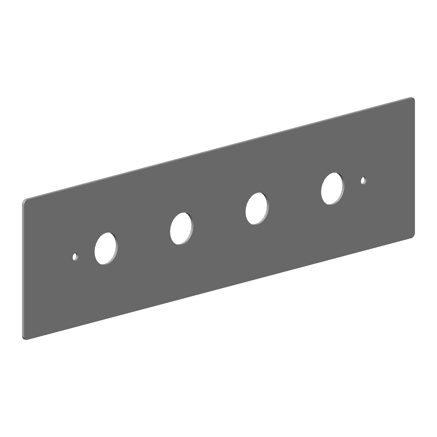 Dornbracht 092801014 Escutcheon For Mounting Frame Four-Hole Vertical Assembly 150 X 570 X 3 MM