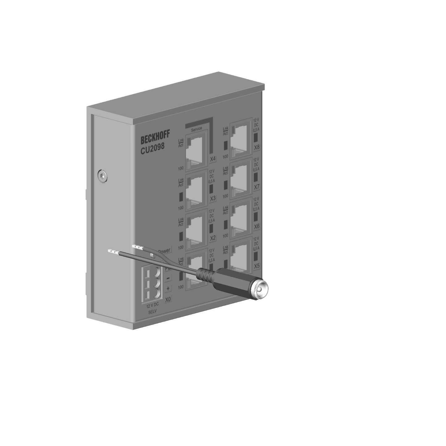 Dornbracht 9010010230090 Powered Ethernet Switch 10/100 Control Unit 8-Channel 100 X 85 X 30 Mm
