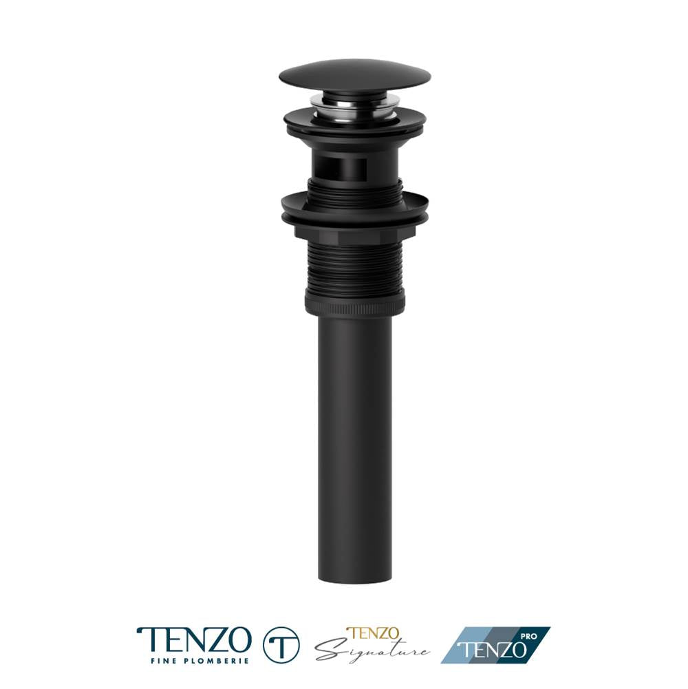 Tenzo DR-OF-01 Push Pop-Up Drain With Oveflow Round