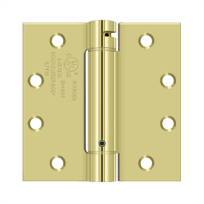 Deltana DSH45U 4-1/2 x 4-1/2 Spring Hinge, UL Listed