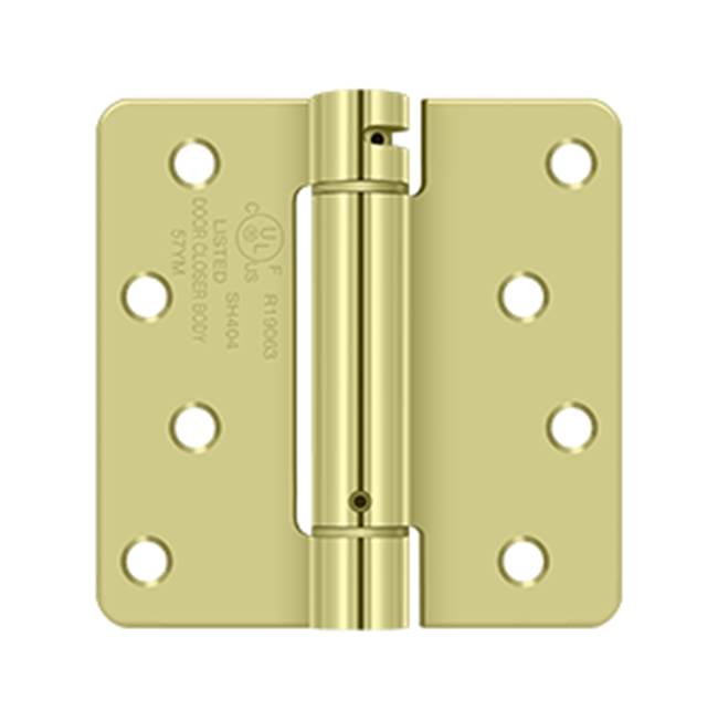 Deltana DSH4R4 4 x 4 x 1/4 Spring Hinge, UL Listed