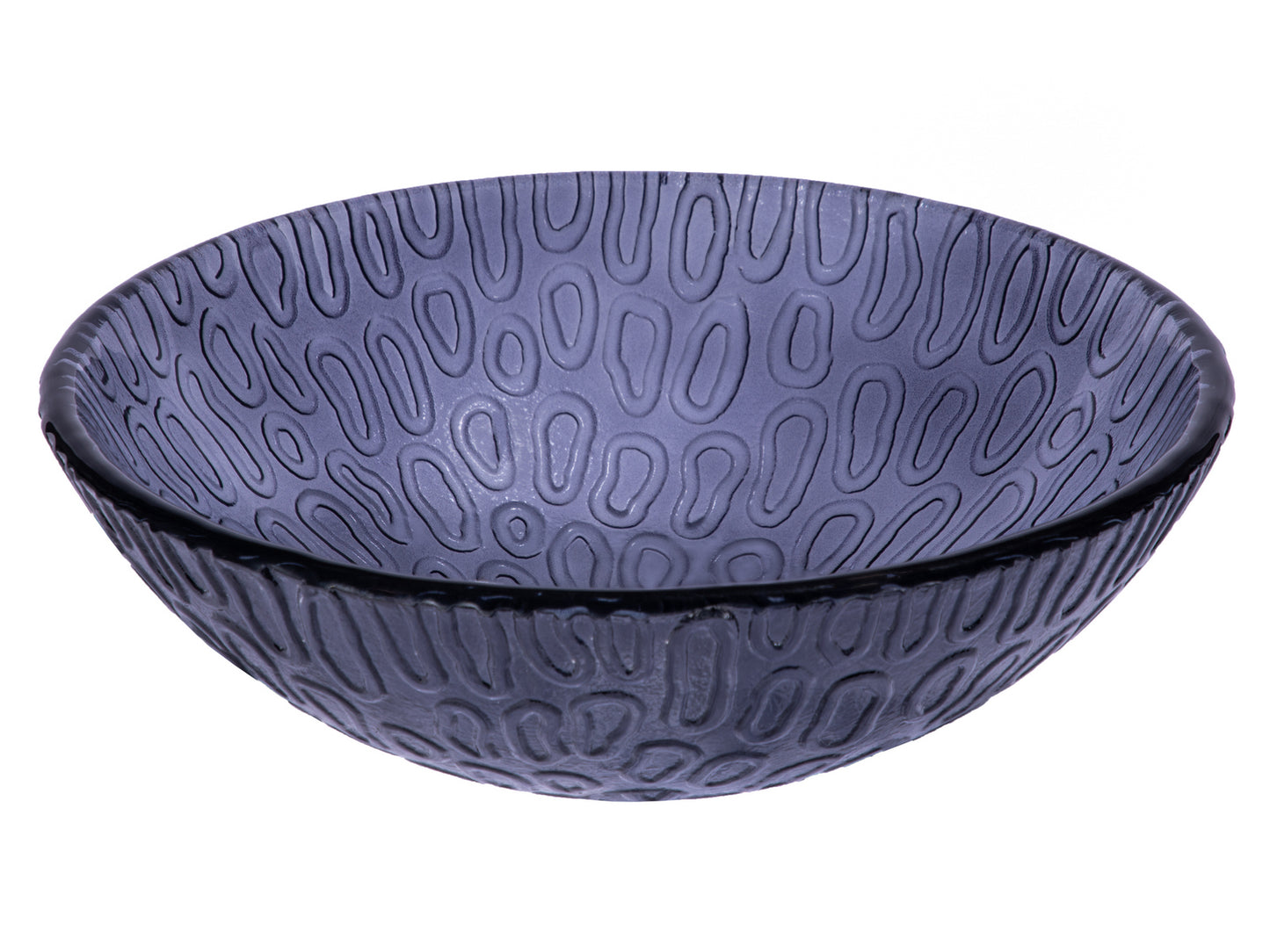 Eden Bath EB_GS43 14" Charcoal Freeform Hoops Glass Vessel Sink
