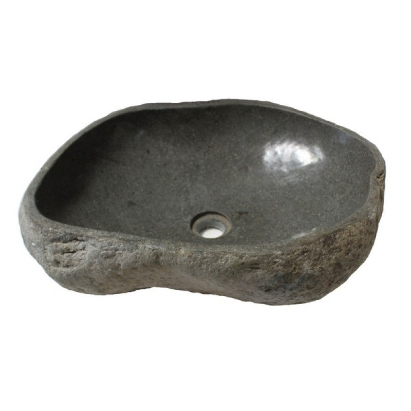 Eden Bath EB_S019GN-P Natural Galet Nobu Boulder Sink, Thin Lip