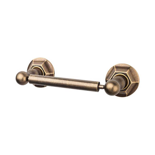 Top Knobs ED3B Edwardian Bath Tissue Holder - Hex Backplate