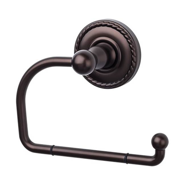 Top Knobs ED4F Edwardian Bath Tissue Hook - Rope Backplate