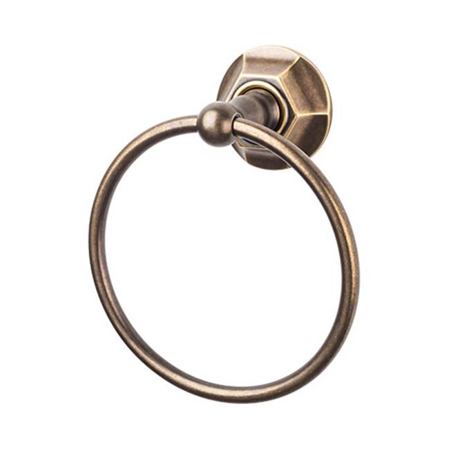 Top Knobs ED5B Edwardian Bath Ring - Hex Backplate