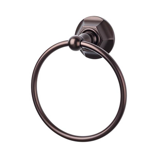Top Knobs ED5B Edwardian Bath Ring - Hex Backplate - Parent
