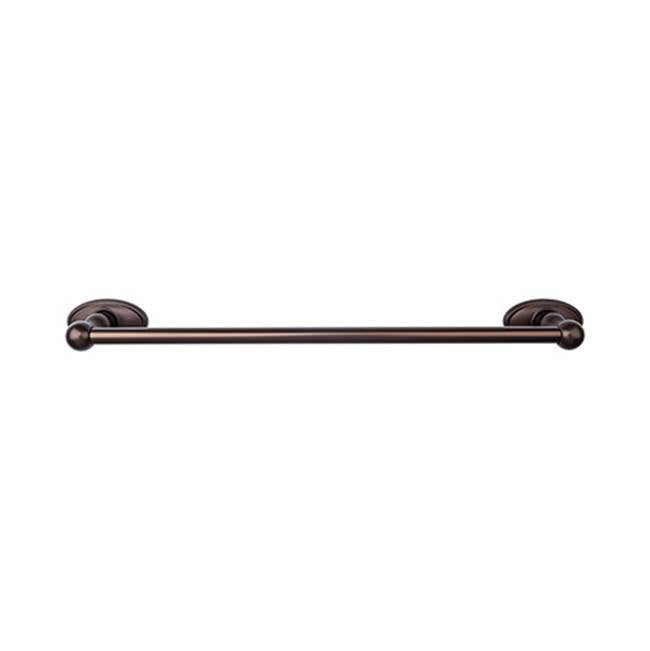 Top Knobs Edwardian Bath Towel Bar Single - Oval Backplate