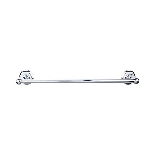 Top Knobs Edwardian Bath Towel Bar Single - Hex Backplate