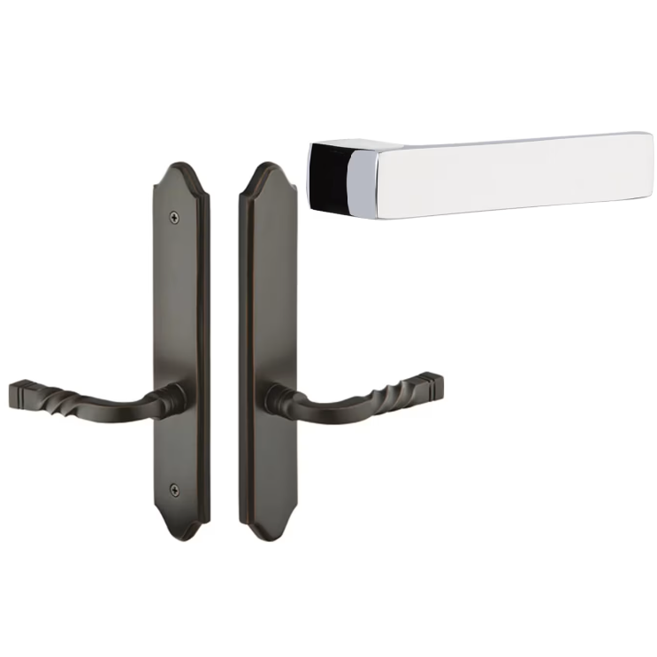 Emtek 1181DTLH Multi Point C1 , Keyed with American Cyl , Concord Style , 2" x 10" , Dumont Lever , LH - Parent