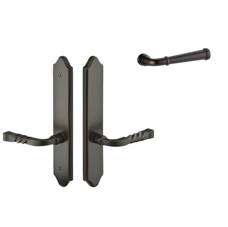 Emtek 1181MERH Multi Point C1 , Keyed with American Cyl , Concord Style , 2" x 10" , Merrimack Lever , RH - Parent