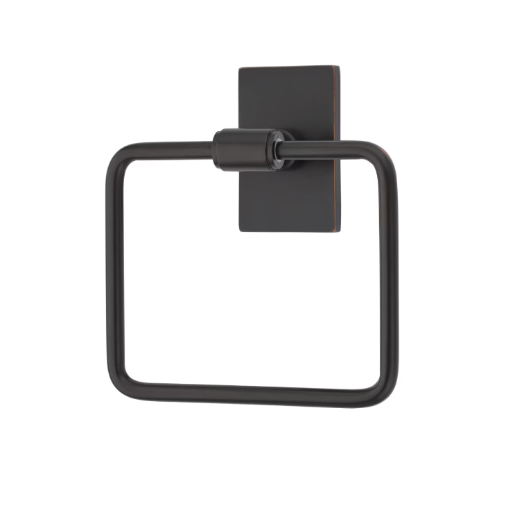 Emtek 290106 Transitional Brass Towel Ring , Lancaster Rosette - Parent