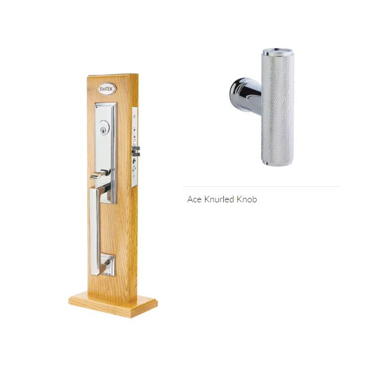 Emtek 3006ACEKN Dummy , Manhattan Mortise , The Ace Knurled Knob - Parent