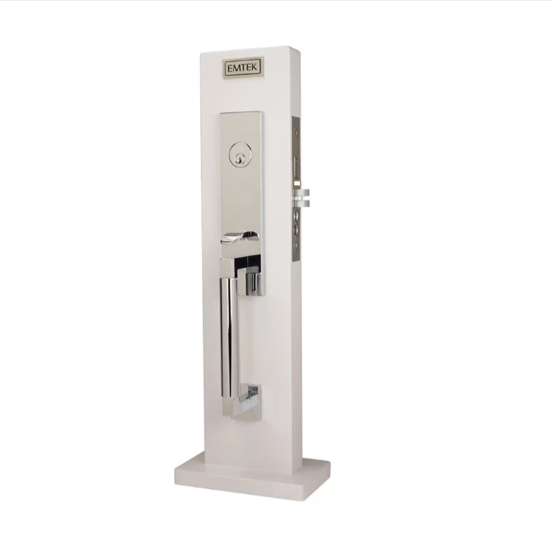 Emtek 3037HECLH Dummy , Hercules Knurled Monolithic Mortise , Hercules Lever , LH - Parent