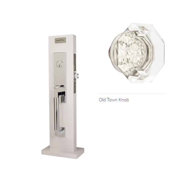 Emtek 3035OT Dummy , Hercules Smooth Monolithic Mortise , Old Town Glass Knob - Parent