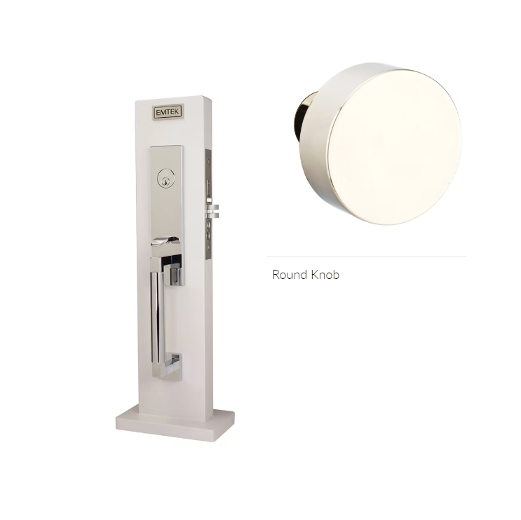 Emtek 3035ROU Dummy , Hercules Smooth Monolithic Mortise , Round Knob - Parent