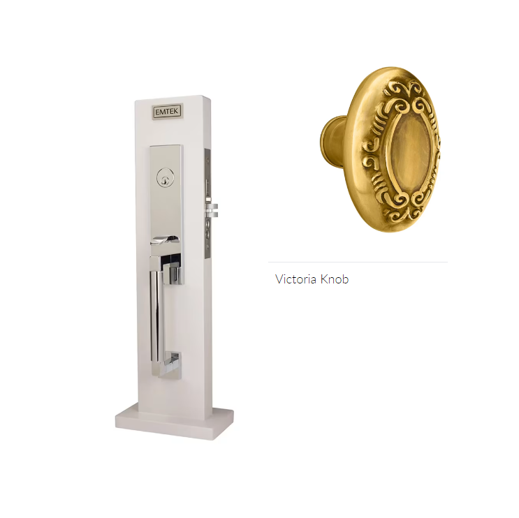 Emtek 3035VR Dummy , Hercules Smooth Monolithic Mortise , Verve Knob - Parent