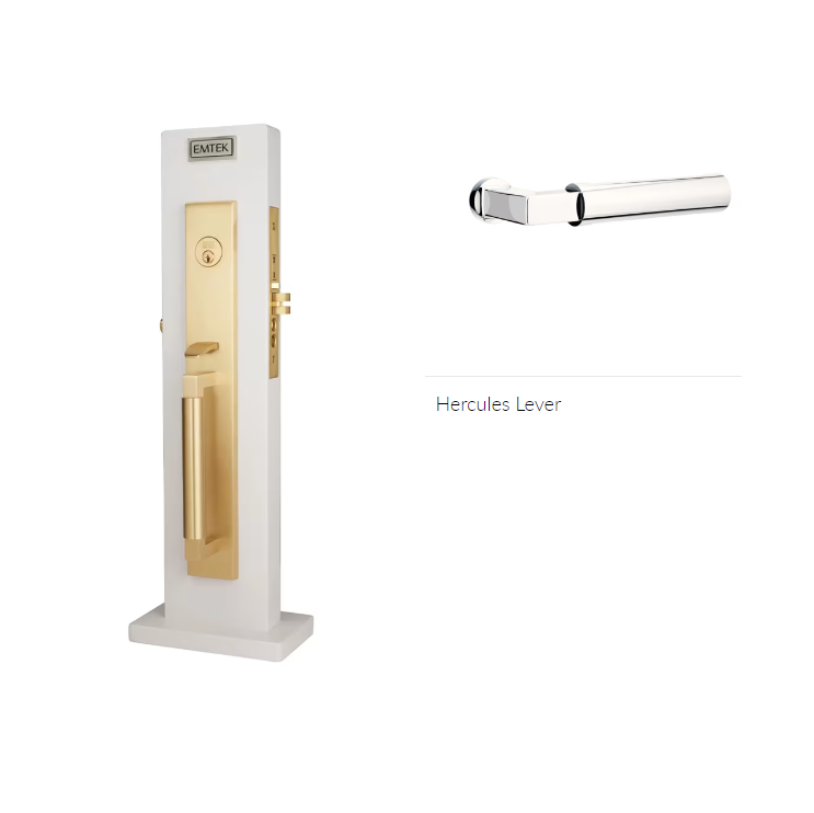 Emtek 3036HECLH Dummy , Hercules Smooth Full Length Mortise , Hercules Lever , LH - Parent