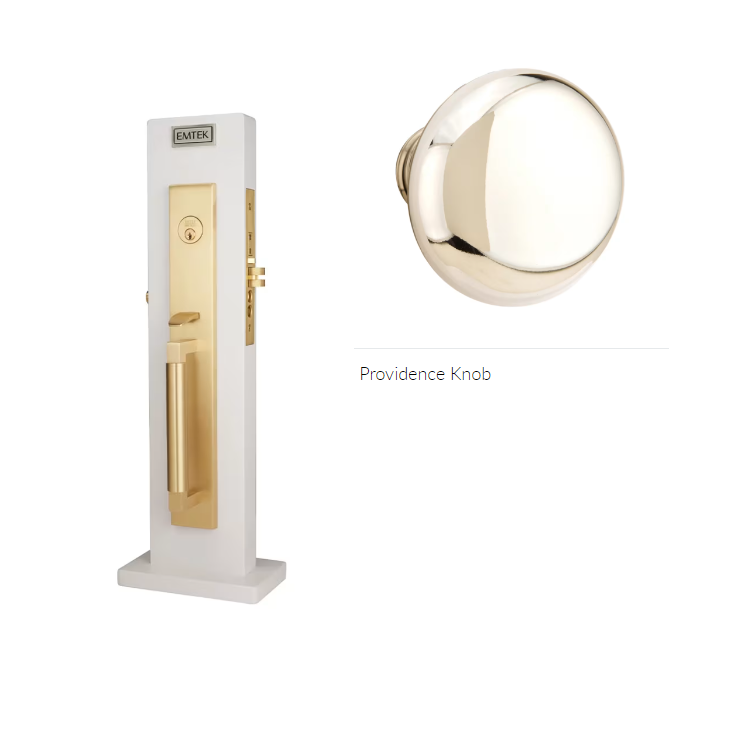 Emtek 3038P Dummy , Hercules Knurled Full Length Mortise , Providence Knob - Parent
