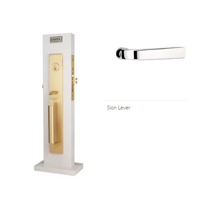 Emtek 3036SIOLH Dummy , Hercules Smooth Full Length Mortise , Sion Lever , LH - Parent