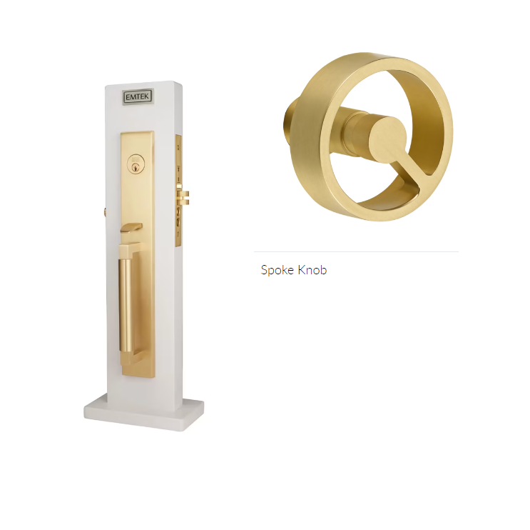 Emtek 3038SPK Dummy , Hercules Knurled Full Length Mortise , Spoke Knob - Parent