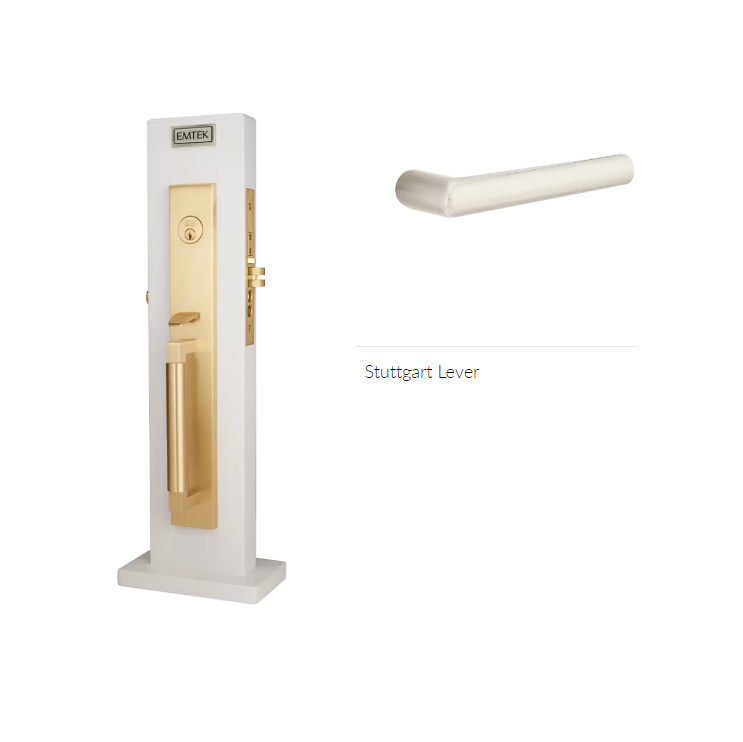 Emtek 3038STURH Dummy , Hercules Knurled Full Length Mortise , Stuttgart Lever , RH - Parent