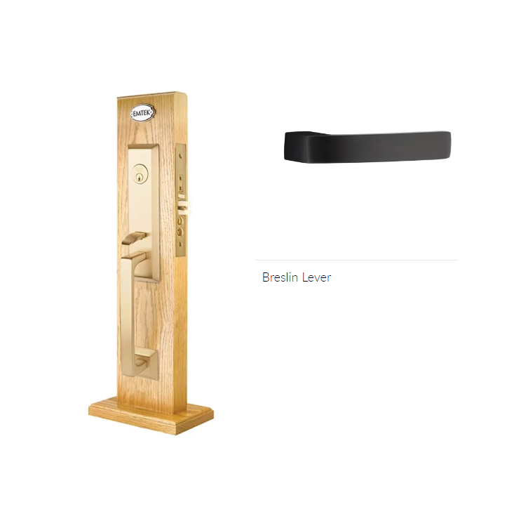 Emtek 3039BRLLH Dummy , Transitional Heritage Mortise , Breslin Lever , LH - Parent