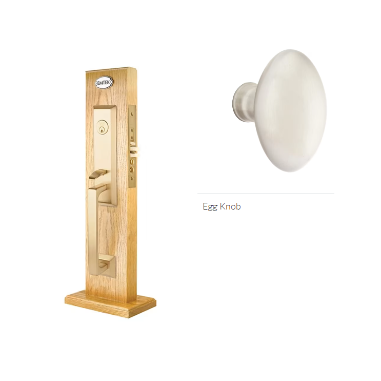Emtek 3039E Dummy , Transitional Heritage Mortise , Egg Knob - Parent