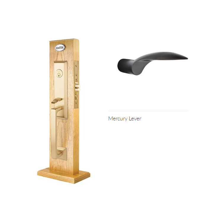 Emtek 3039MCRH Dummy , Transitional Heritage Mortise , Mercury Lever , RH - Parent