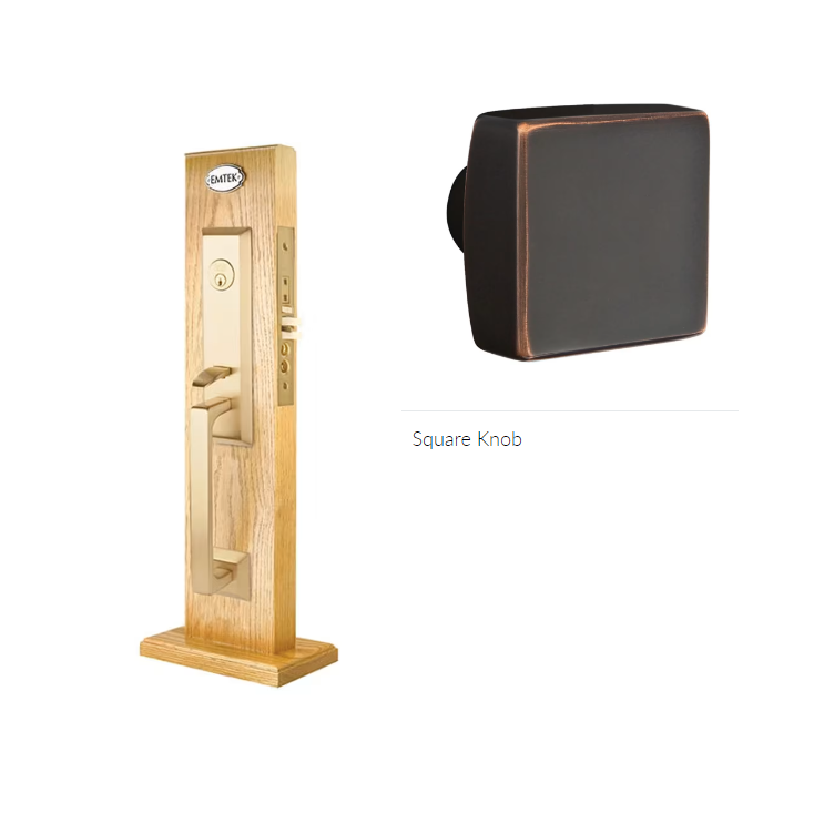 Emtek 3039SQU Dummy , Transitional Heritage Mortise , Square Knob - Parent