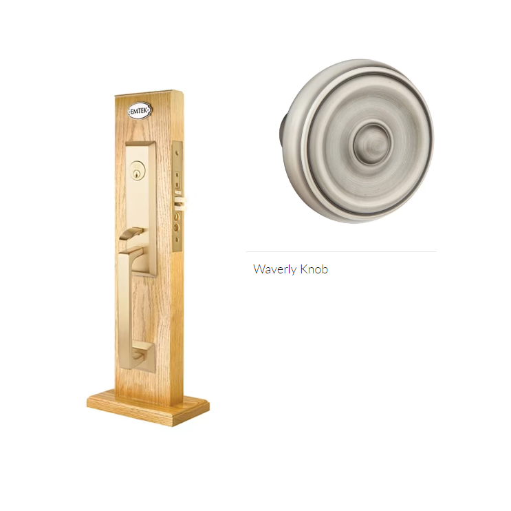 Emtek 3039W Dummy , Transitional Heritage Mortise , Waverly Knob - Parent