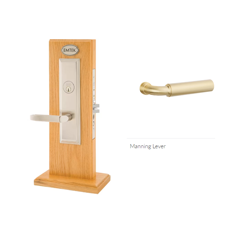 Emtek 3106MNGLH LL Dummy , Manhattan Mortise , Manning , LH - Parent