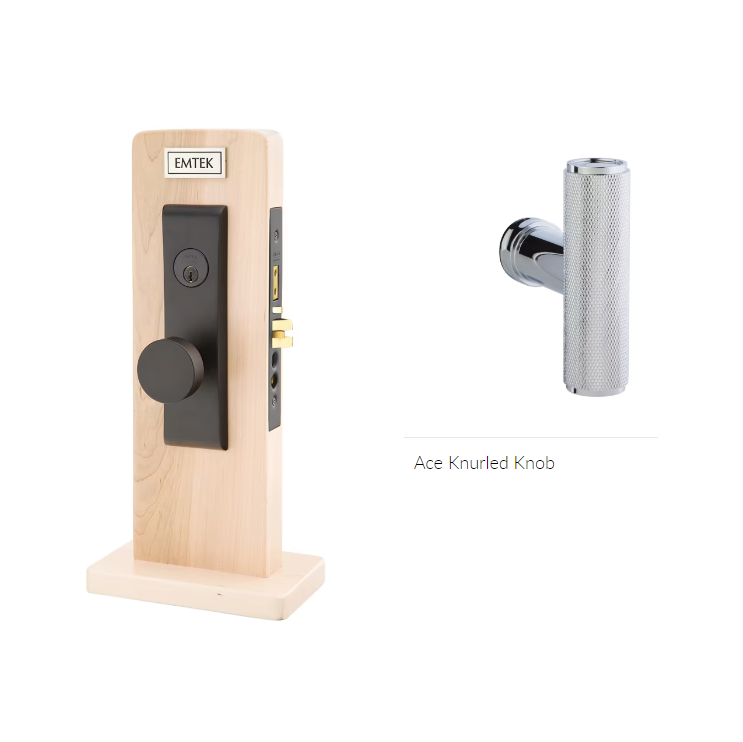 Emtek 3144ACEKN LL Dummy , Artemis Mortise , The Ace Knurled Knob - Parent