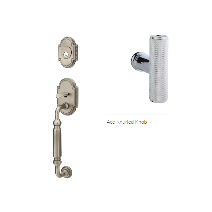 Emtek 4300ACEKN Dummy , Knoxville Tub Entry , The Ace Knurled Knob - Parent
