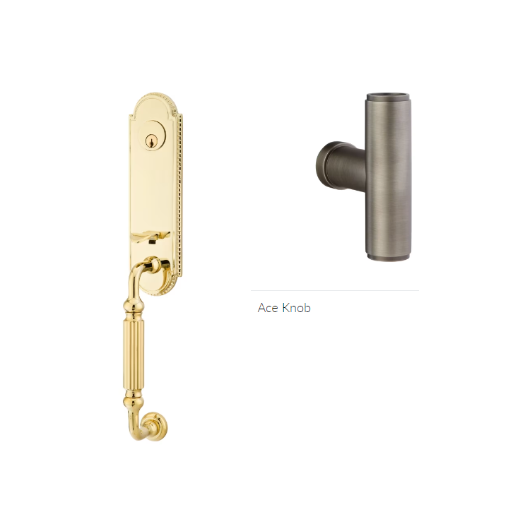 Emtek 4311ACE Single Cyl , Orleans Tub Entry , The Ace Knob - Parent