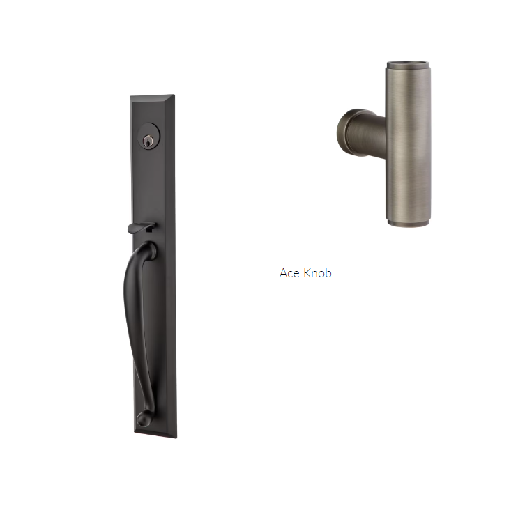 Emtek 4415ACE Single Cyl , Jefferson Tub Entry , The Ace Knob - Parent