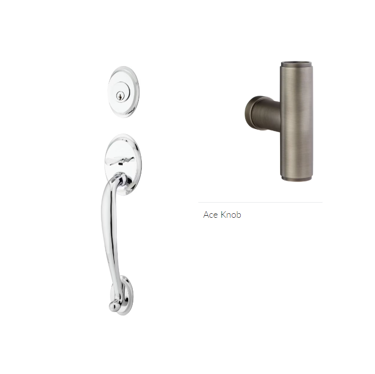 Emtek 4420ACE Double Cyl , Saratoga Tub Entry , The Ace Knob - Parent