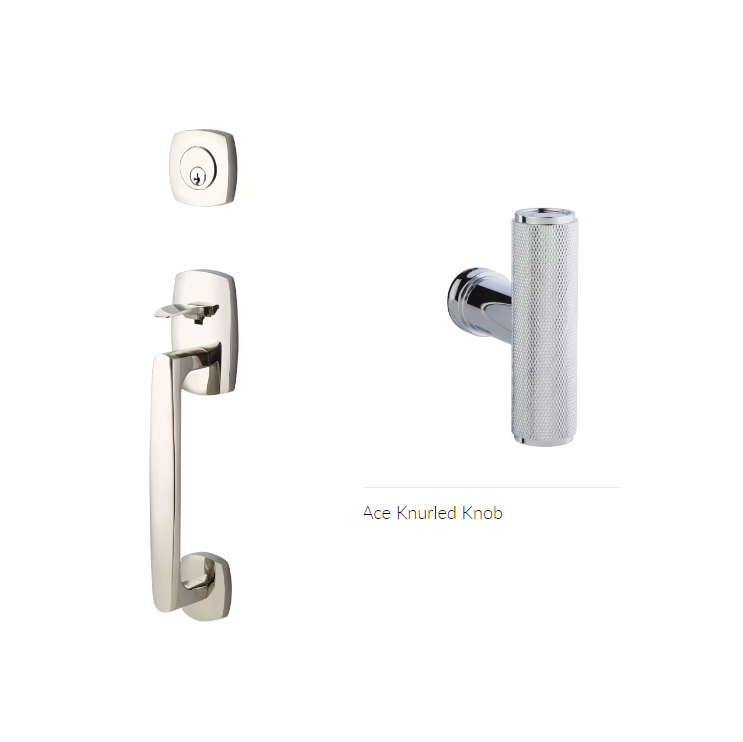 Emtek 4705ACEKN Dummy , Urban Modern Sectional Tub , The Ace Knurled Knob - Parent