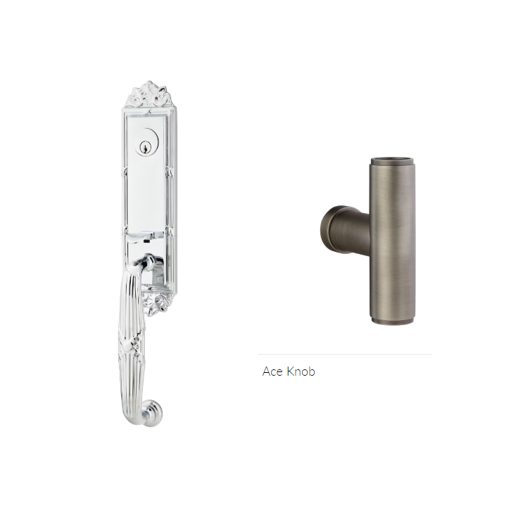 Emtek 4721ACE Double Cyl , RibbonandReed Tub Entry , The Ace Knob - Parent