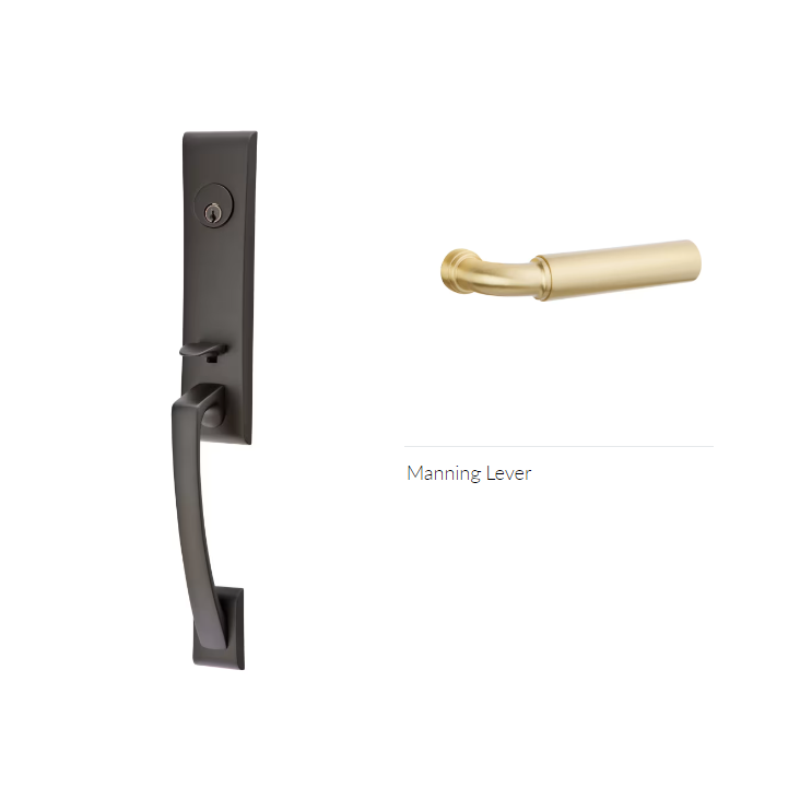 Emtek 4815MNGLH Single Cyl , Apollo Tub Entry , Manning Lever , LH - Parent